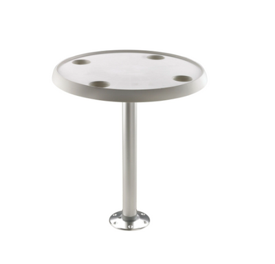 Vetus Rundt bord, 60 cm diameter, med fast sokkel og bundplade, højde 68 cm - PTF68