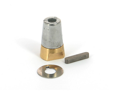 Vetus Sæt: Akselmøtrik med nøgle, låseskive og zinkanode til VETUS Ø 45 mm aksel - SN45SET