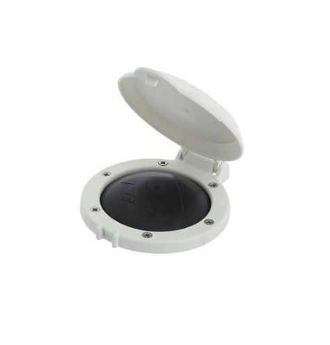 Vetus Fodkontakt med hvide låg, Ø 104 mm, 21 mm høj, 47 mm d - P19007