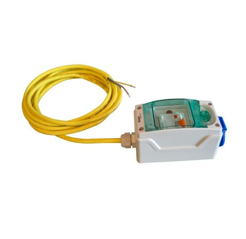Vetus El-kabinet RCBO, enkelt Schuko stikkontakt, 30mA / 16A, hus IP65 - EO1RCBO