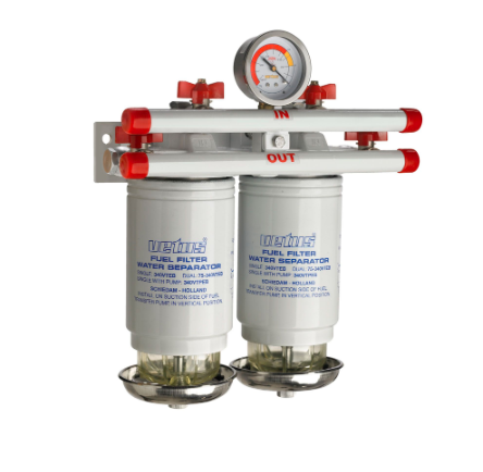 Vetus Vandudskiller / brændstof filter CE / ABYC, dobbelt, 10 micron, 620 l - 75340VTEB