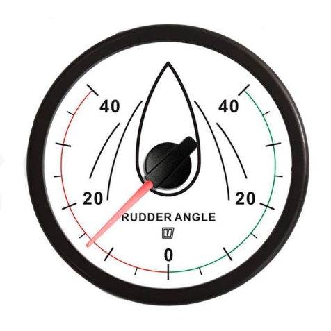 Vetus Rorindikator 12/24 Volt, Hvid, udskæringsmål 100 mm (u/sensor) - RUDDW40