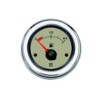 Vetus Tankmåler diesel 12/24 Volt, creme, udskæringsmål 52 mm. u/sensor - FUELN