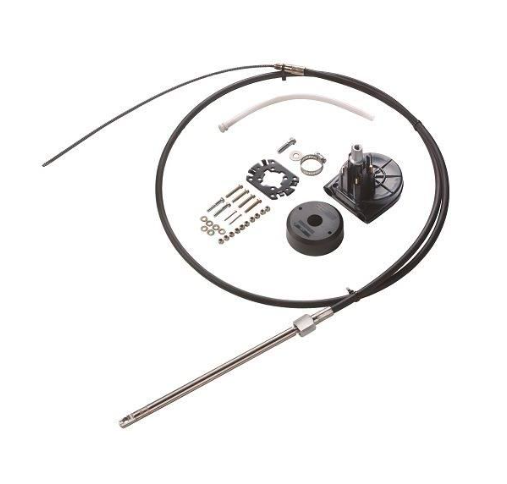 Vetus Light serie, mekanisk styrings kit, op til 55 HK, inklusiv styreboks, 90° monteringsflange og 7 ft (213.5 cm) kabel - LCSKIT7