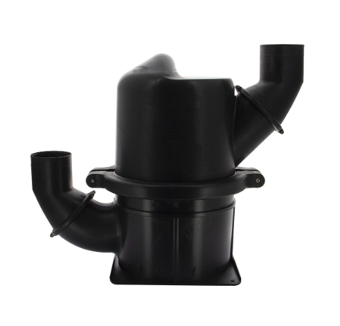 Vetus Sort højtydende vandlås / lyddæmper type HPW102, 102 mm roterende indløb og udløb - HPW102