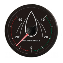 Vetus Rorindikator 12/24 Volt, sort, udskæringsmål 100 mm (u/sensor) - RUDDB40