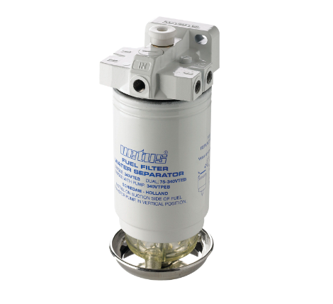 Vetus Vandudskiller / brændstof filter CE / ABYC, single, 10 micron, 380 l - 340VTEPB
