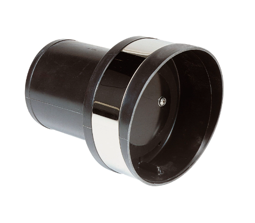 Vetus Udstødningsgennemføring med kontraklap, Ø 125 mm - TC125