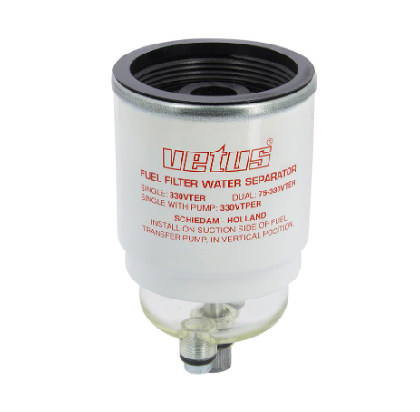 Vetus Udskiftning brændstoffilter element CE / ABYC, 30 micron, max 460 l / h (102 gph) - rød - VT35ER