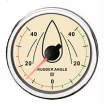 Vetus Rorindikator 12/24 Volt, creme, udskæringsmål 100 mm (u/sensor) - RUDDN40