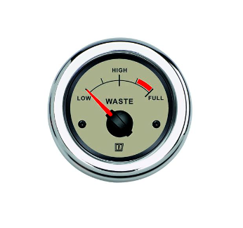Vetus Tankmåler spildevand 12/24 Volt, creme udskæringsmål 52 mm. u/sensor - WASTN