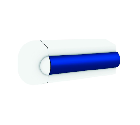 Vetus Set endestykker sort for fenderliste typen TRAP70 - ETRAP70B