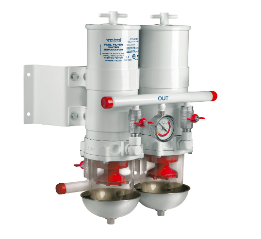 Vetus Vandudskiller / brændstof filter CE / ABYC, 2 på linje, 30 micron, max. 12 l / min. (681 l / h) - 75100VTE