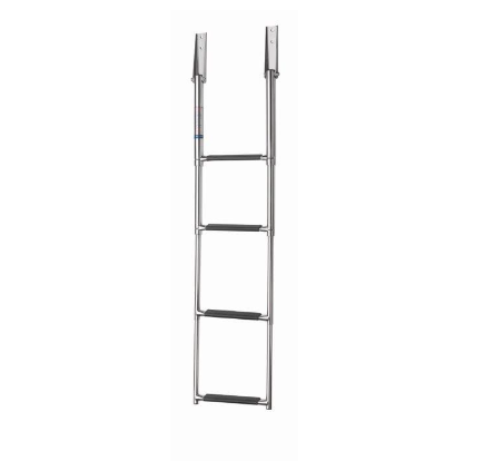 Vetus Teleskopisk rustfrit stål (AISI 316) bred badestige med 4 trin, forlænget længde 1160 mm - SLT4AW