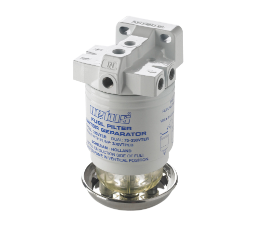 Vetus Vandudskiller / brændstof filter CE / ABYC, single, 10 micron, 190 l  - 330VTEB