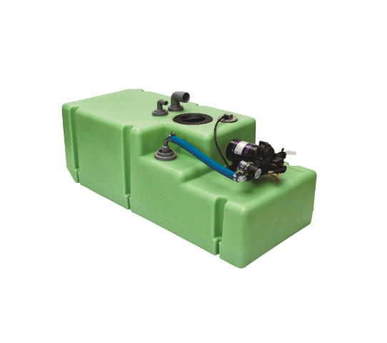 Vetus Drikkevand tank system "Komfort", 61 liter, 24 Volt, inkl. pumpe og fittings, komplet - DWSC06124