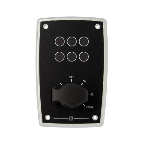 Vetus Motorpanel af aluminium type MPA10, 12V, sort - MPA10