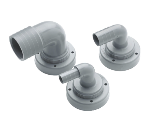 Vetus Slangekobling Ø 13 mm 90 gr for faste tanke - RT13B