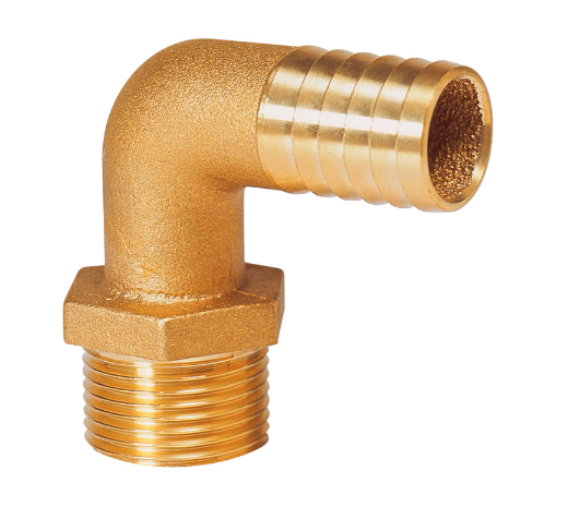 Vetus Slange-studs 90 grader G 1/2 - 13mm. Messing - HPM1/2B