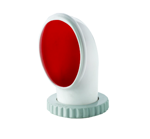 Vetus Doradeventil type Libecs S, silikone med rødt interiør, Ø 75 mm (inkl. Fast syntetisk ring) - LIBECS