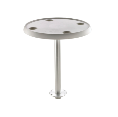 Vetus Rundt bord, 60 cm dia, med aftagelig piedestal og bundplade, højde 68 cm - PTR68