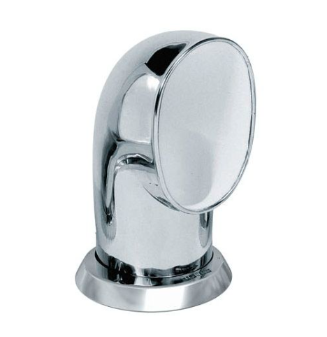 Vetus Cowl ventilator ø 100 mm ID, type Tom, S / S 316, med hvidt interiør (inkl. ringen og møtrik) - TOM316WR