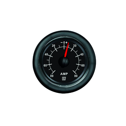 Vetus Amperemeter, sort, 12/24 V (+/- 150A), cut-out størrelse Ø 52 mm (inkl. shunt) - AMP150B