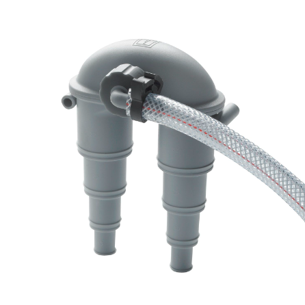 Vetus Antihævert m. 360° drejelig slangestuds, m. ventil, m. 4 m. slange, 13 - 32 mm  - ASDH