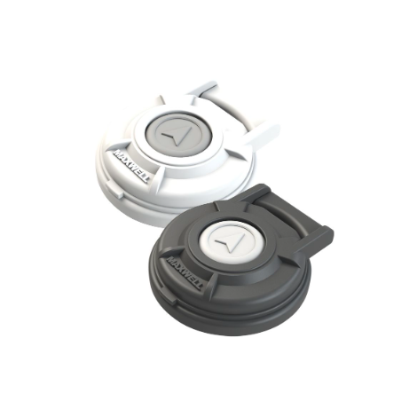 Vetus  kompakt fodkontakt med sort dække, 5 Amp, skal anvendes med relæ. Ø 65mm, 22 mm høj - P104810