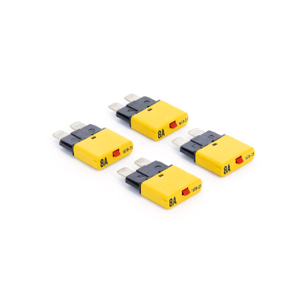 Vetus Automatsikring 8 Amp, for P8F (sæt m. 4 stk.) - FUSE08A4