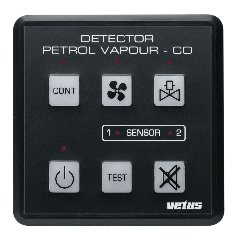 Vetus Benzin damp detektor 12/24 Volt incl. Sensor - PD1000