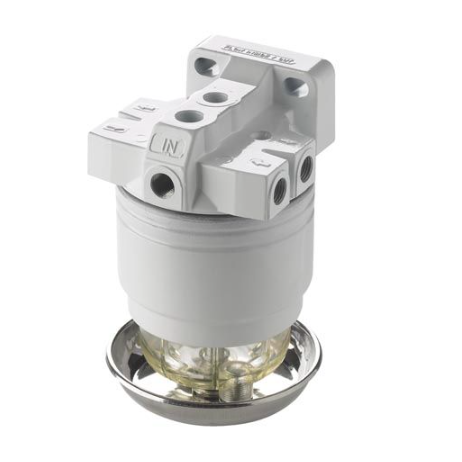 Vetus Benzin vandudskiller brændstof filter, CE / ABYC, 10 micron, komplet - 320VTNEB