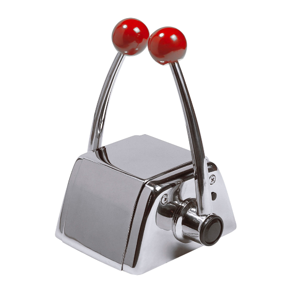 Vetus Dobbelt håndtag fjernbetjening, top montering, hus og håndtag i rustfrit stål (AISI 316) - RCTOPTS