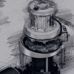 Vetus  RC12-12, 12V, 1200W 190TDC ACW kædehjul + Capstang - P104673